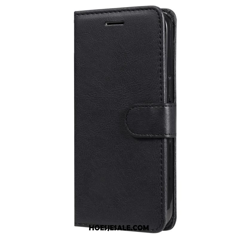 Folio-hoesje Oppo Reno 11f 5g Effen Kunstleer Met Riem