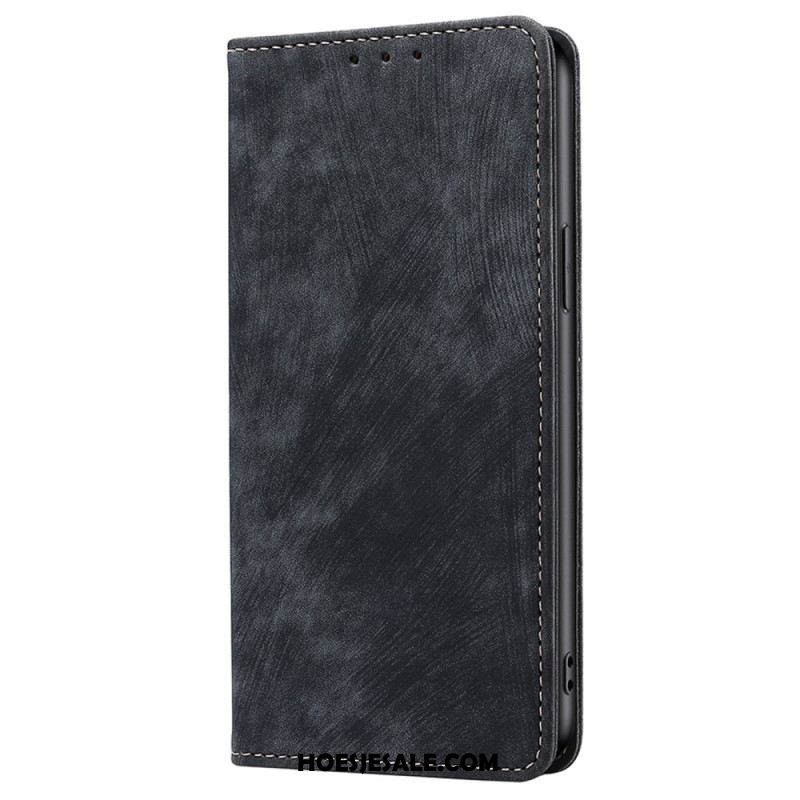 Folio-hoesje Oppo Reno 11f 5g Telefoonhoesje Suède-effect Met Rfid-blokkering