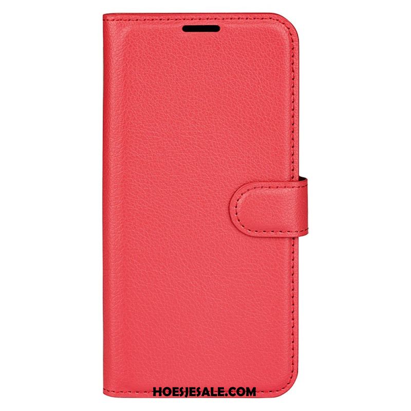 Folio-hoesje Oppo Reno 13 5g Telefoonhoesje Klassiek Lychee Kunstleer