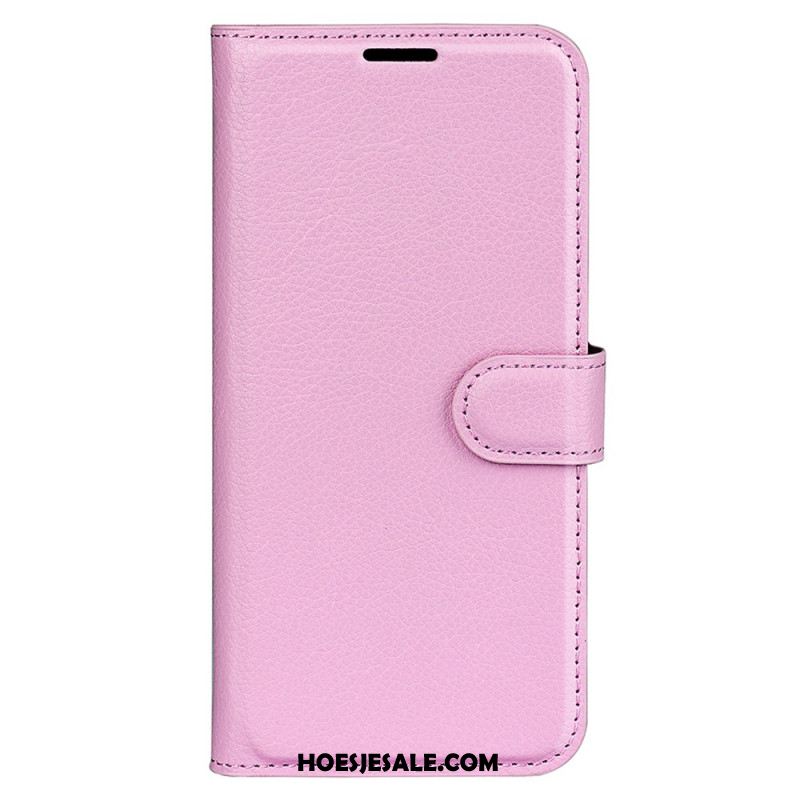 Folio-hoesje Oppo Reno 13 5g Telefoonhoesje Klassiek Lychee Kunstleer