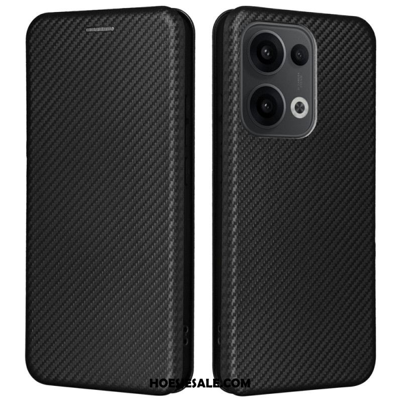 Folio-hoesje Oppo Reno 13 5g Telefoonhoesje Koolstofvezel