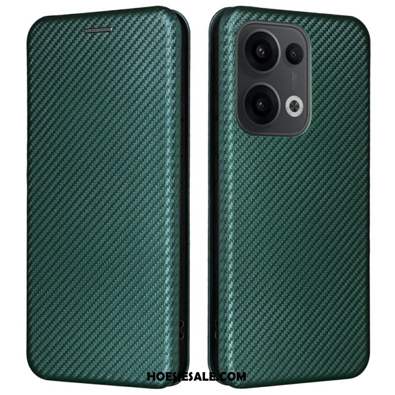 Folio-hoesje Oppo Reno 13 5g Telefoonhoesje Koolstofvezel