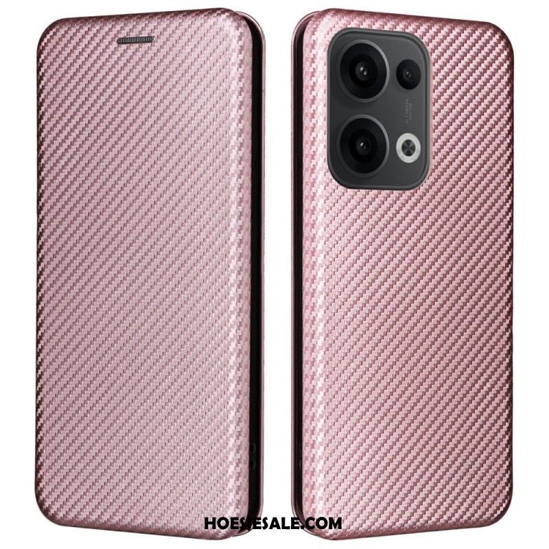 Folio-hoesje Oppo Reno 13 5g Telefoonhoesje Koolstofvezel