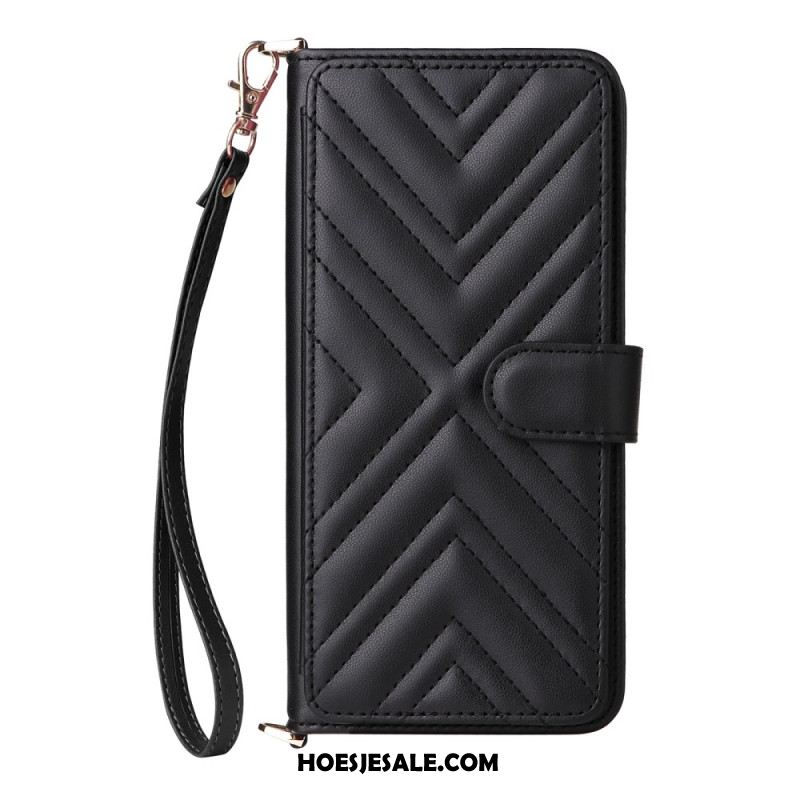 Folio-hoesje Oppo Reno 13 Pro 5g Telefoonhoesje Schouderband Met Retro Design