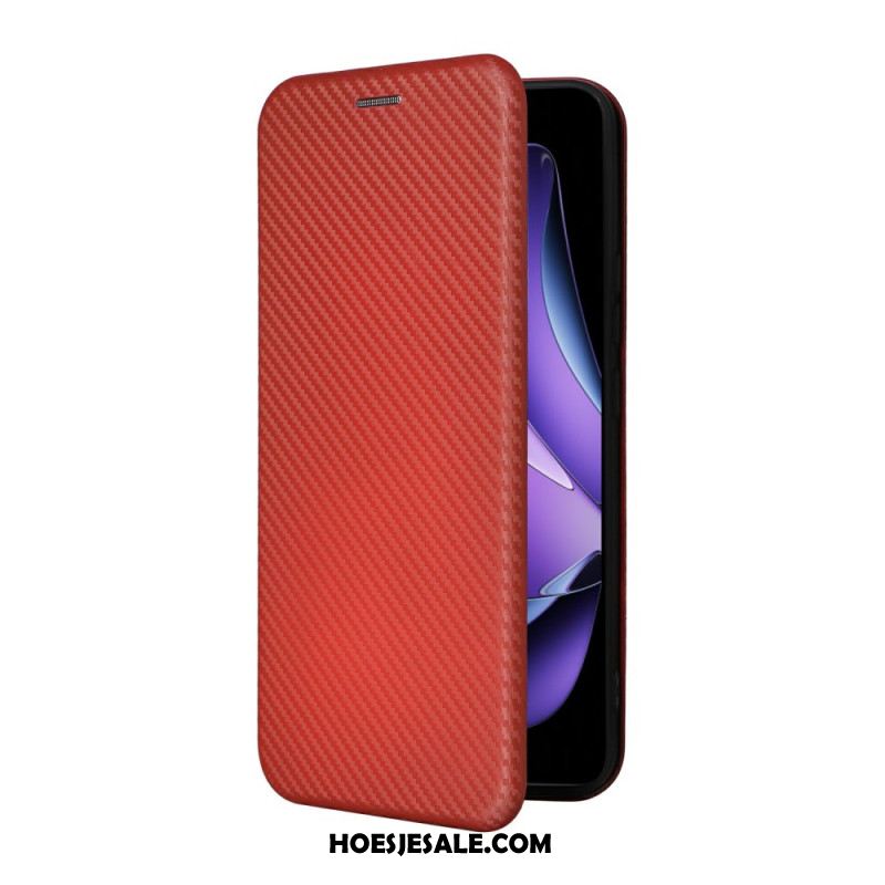 Folio-hoesje Oppo Reno 13f 4g / 5g / 13 Fs 5g Koolstofvezel