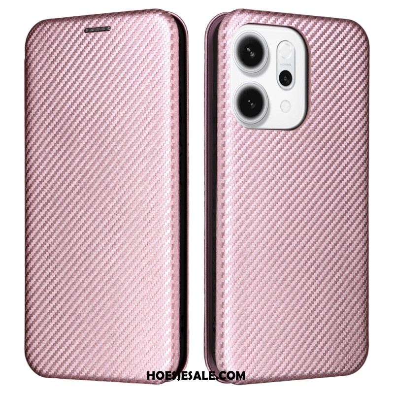 Folio-hoesje Oppo Reno 14 5g Koolstofvezel