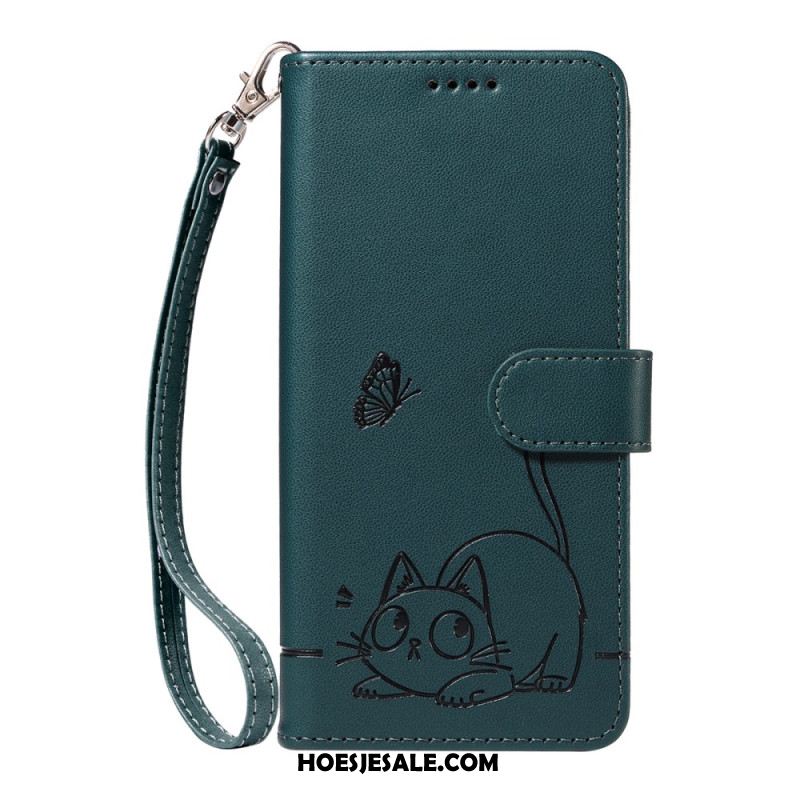 Folio-hoesje Oppo Reno 14 5g Telefoonhoesje Kat