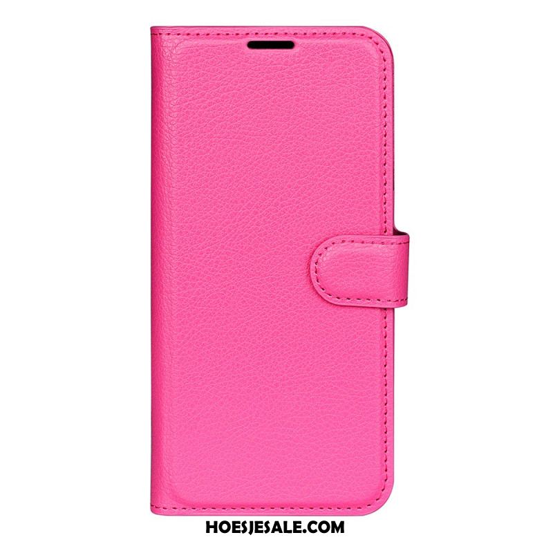 Folio-hoesje Oppo Reno 14f 5g Telefoonhoesje Lychee Kunstleer