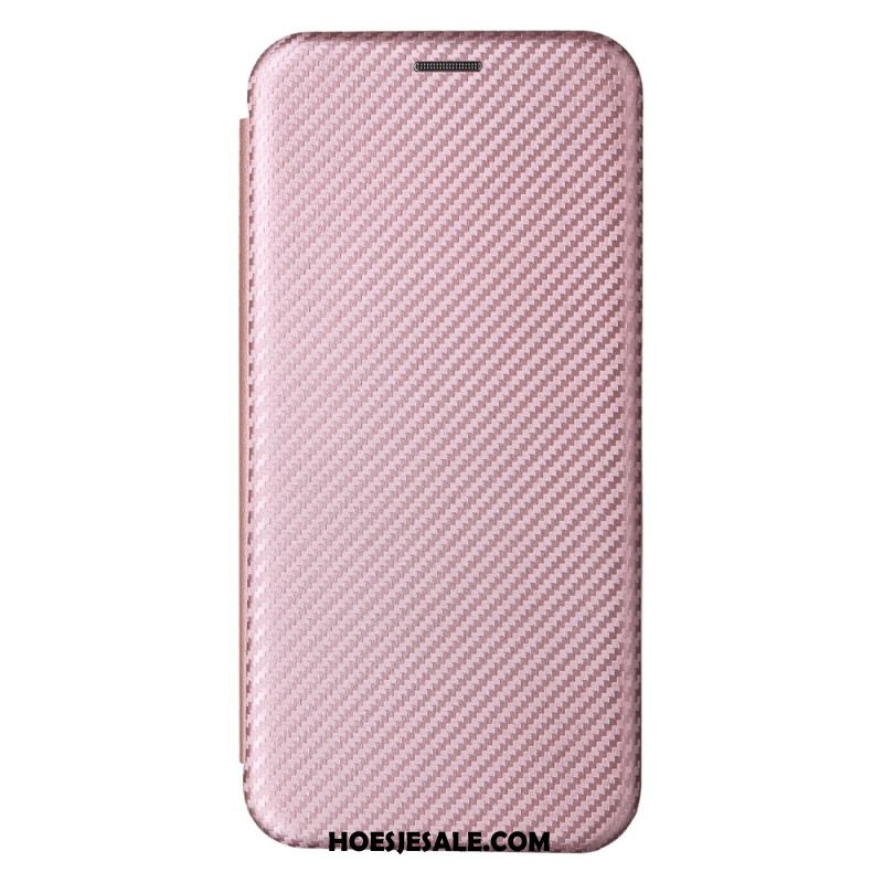 Folio-hoesje Samsung Galaxy A15 5g Klassieke Koolstofvezel