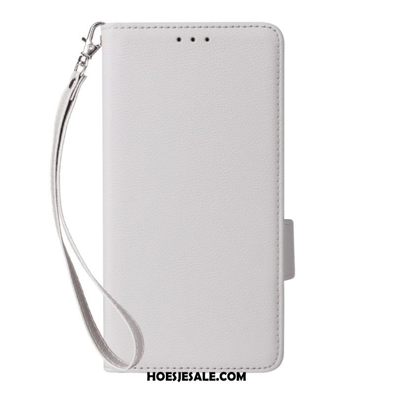 Folio-hoesje Samsung Galaxy A17 4g / 5g Kunstleer Met Bandje