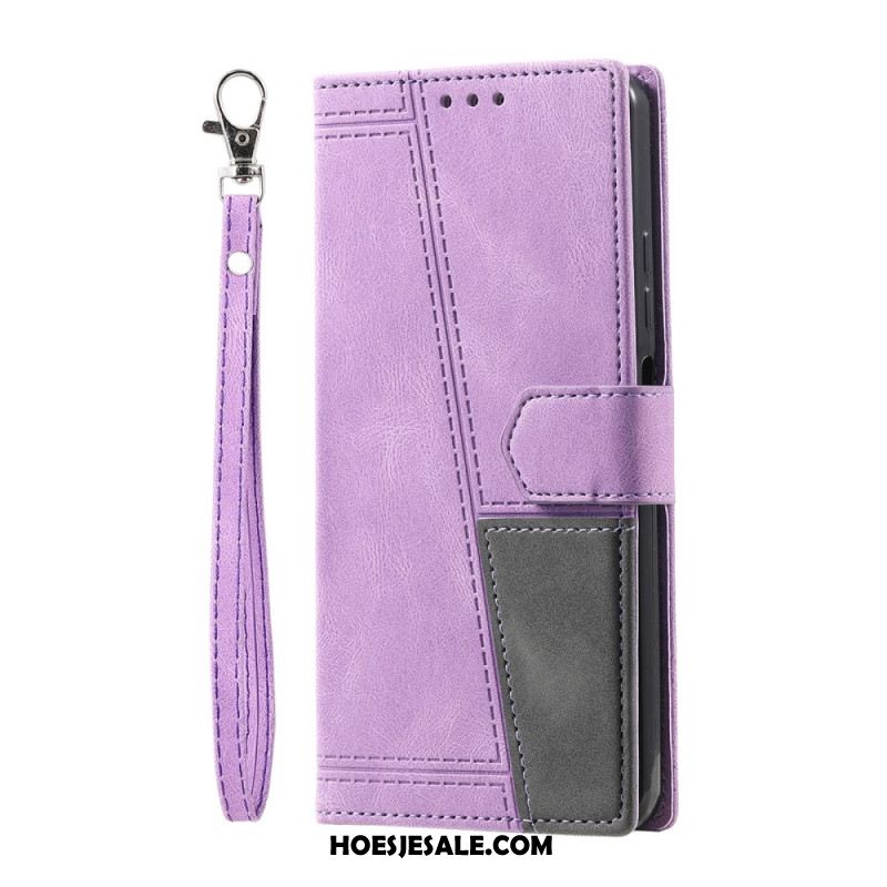 Folio-hoesje Samsung Galaxy A17 4g / 5g Telefoonhoesje Geometrische Lijnen