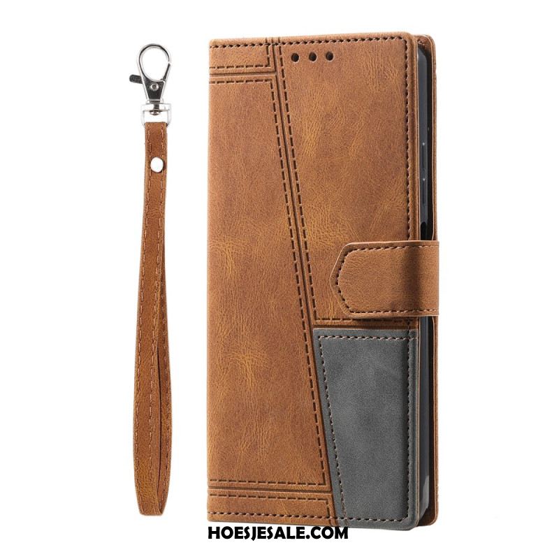 Folio-hoesje Samsung Galaxy A17 4g / 5g Telefoonhoesje Geometrische Lijnen