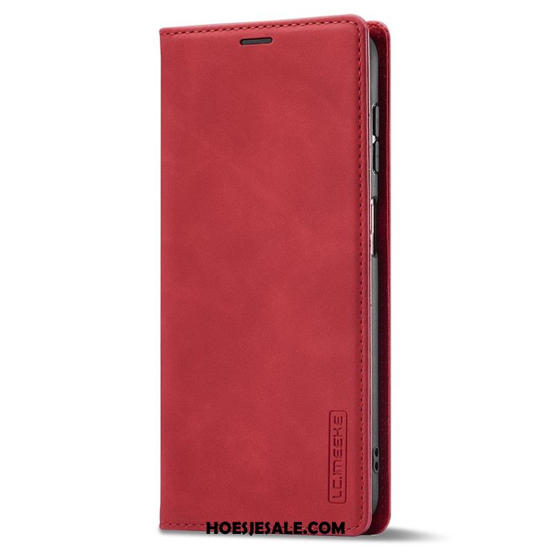 Folio-hoesje Samsung Galaxy A17 4g / 5g Telefoonhoesje Suède-effect