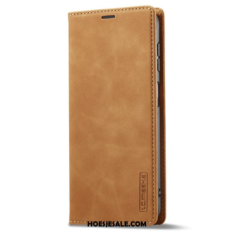 Folio-hoesje Samsung Galaxy A17 4g / 5g Telefoonhoesje Suède-effect