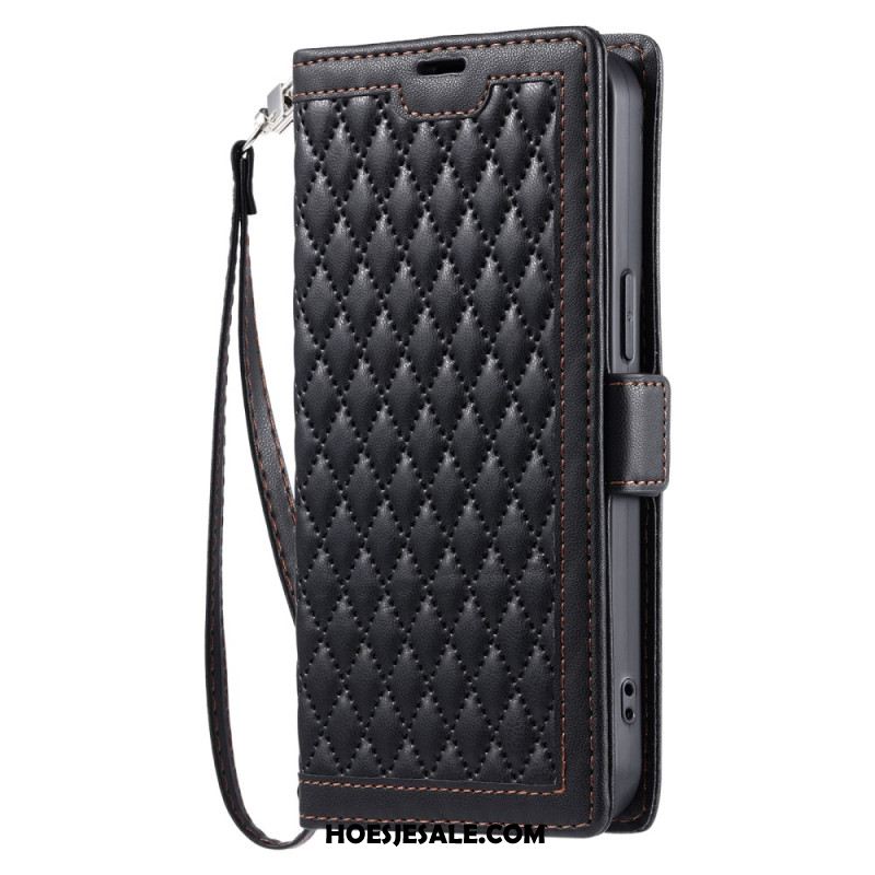 Folio-hoesje Samsung Galaxy A17 4g / 5g Telefoonhoesje Vintage Gewatteerd