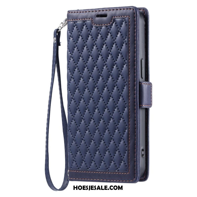 Folio-hoesje Samsung Galaxy A17 4g / 5g Telefoonhoesje Vintage Gewatteerd