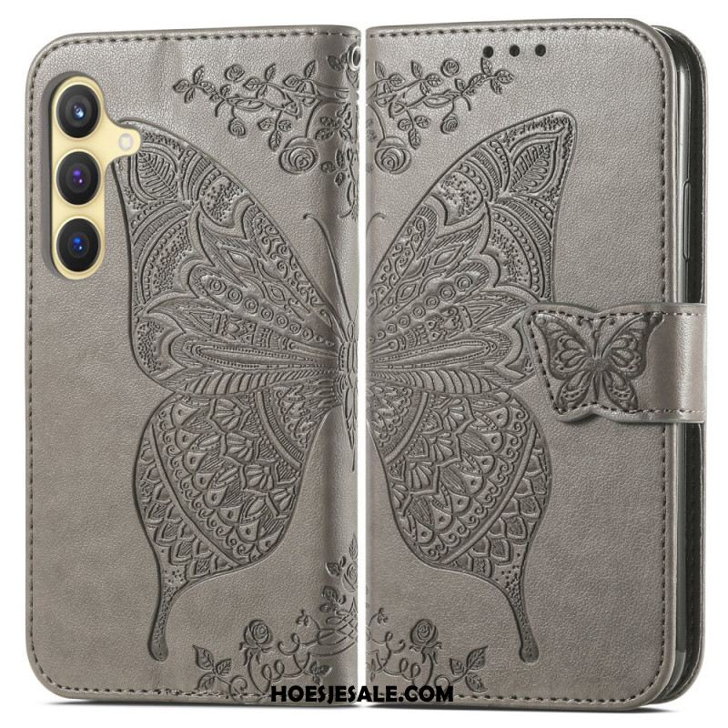 Folio-hoesje Samsung Galaxy S25 5g Barokke Vlinder
