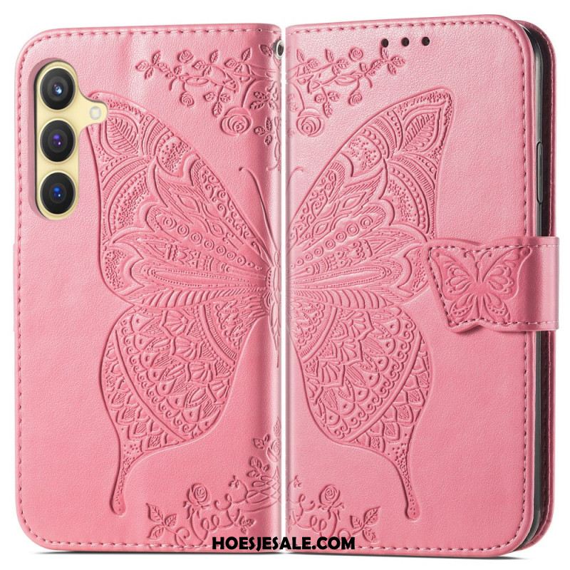 Folio-hoesje Samsung Galaxy S25 5g Barokke Vlinder