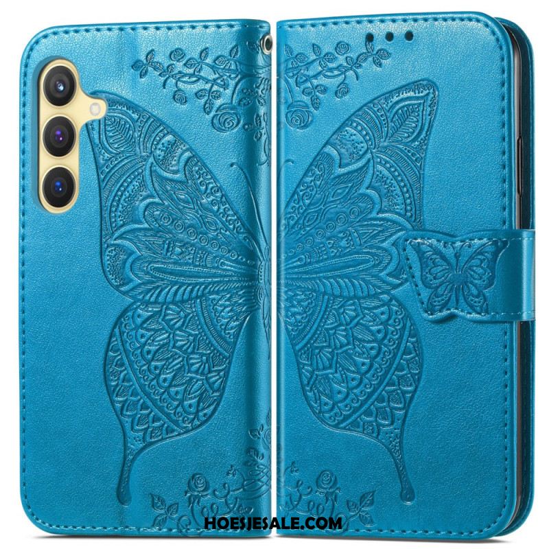 Folio-hoesje Samsung Galaxy S25 5g Barokke Vlinder