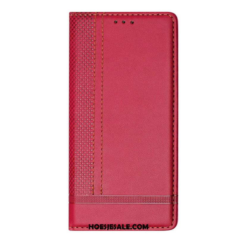 Folio-hoesje Samsung Galaxy S25 5g Edge Rasterpatroon Bescherming Hoesje