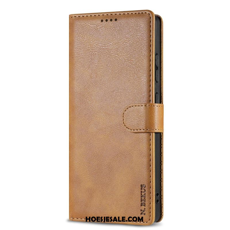 Folio-hoesje Samsung Galaxy S25 5g Edge Telefoonhoesje N.bekus Vintage Stijl