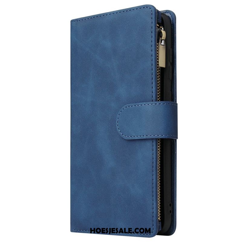 Folio-hoesje Samsung Galaxy S25 5g Edge Telefoonhoesje Portemonnee Met Suède-effect