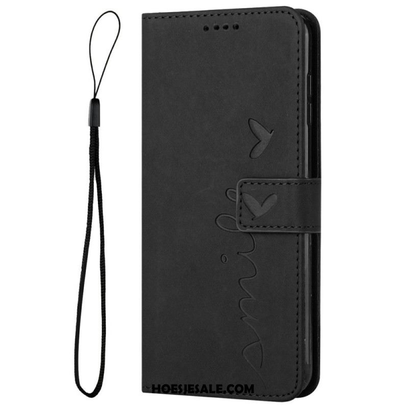 Folio-hoesje Samsung Galaxy S25 5g Edge Telefoonhoesje Smile