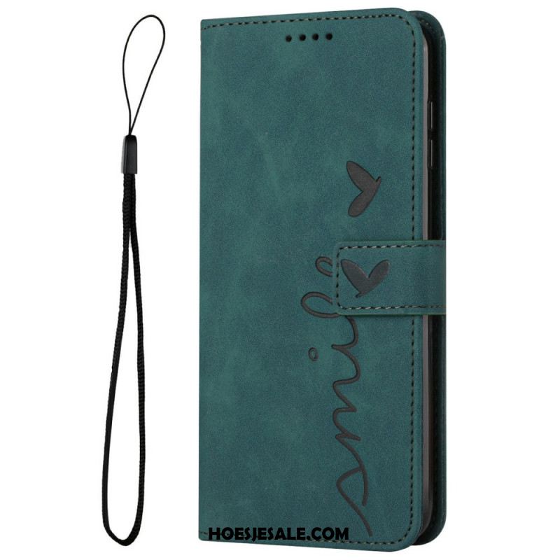 Folio-hoesje Samsung Galaxy S25 5g Edge Telefoonhoesje Smile