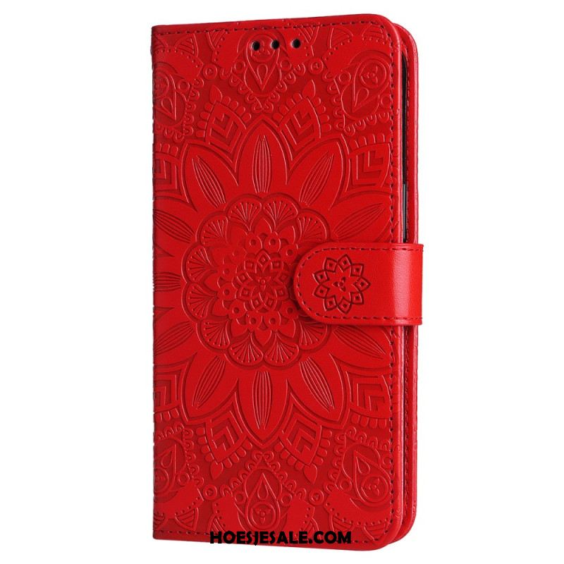 Folio-hoesje Samsung Galaxy S25 5g Edge Zonnebloempatroon