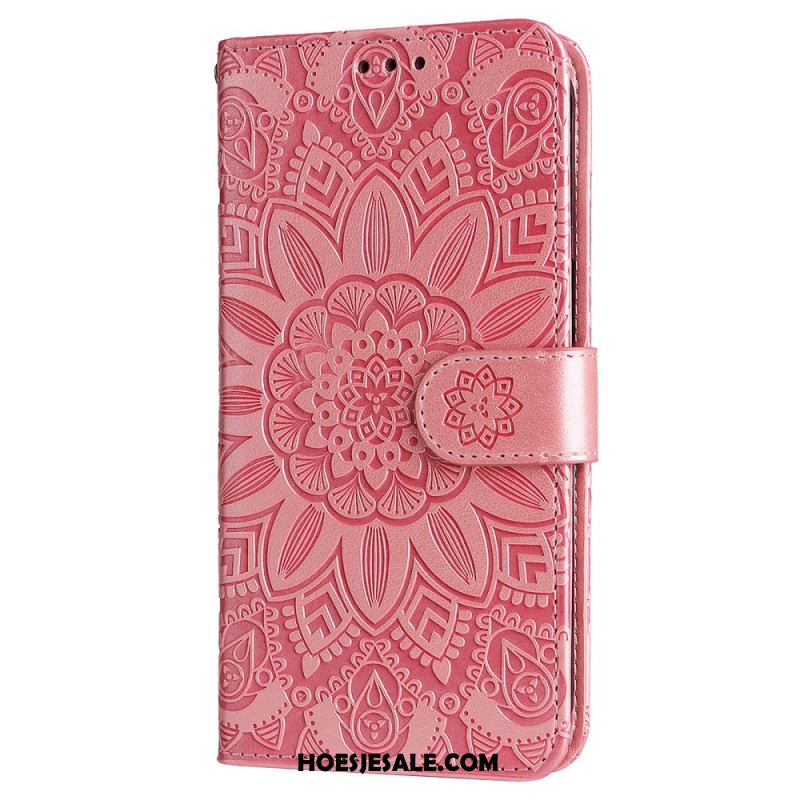 Folio-hoesje Samsung Galaxy S25 5g Edge Zonnebloempatroon