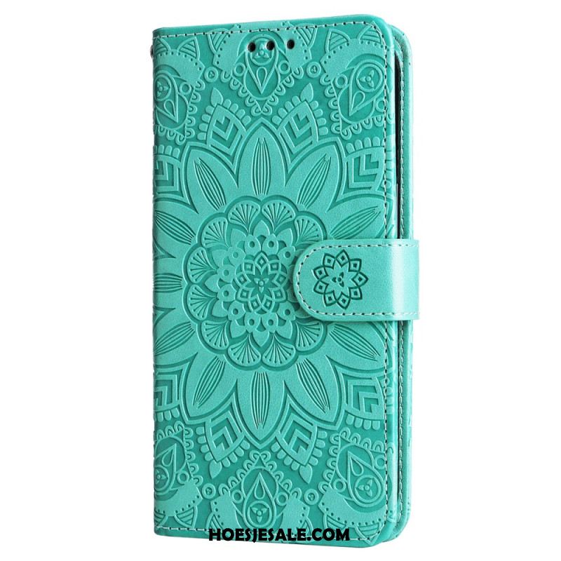 Folio-hoesje Samsung Galaxy S25 5g Edge Zonnebloempatroon