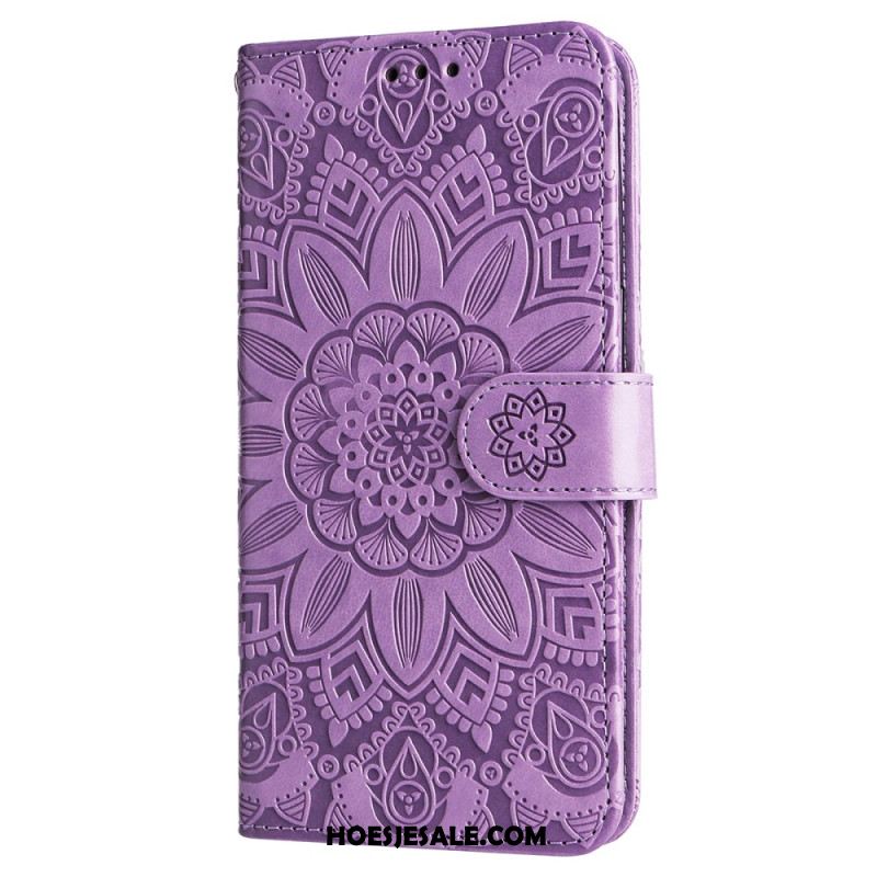 Folio-hoesje Samsung Galaxy S25 5g Edge Zonnebloempatroon