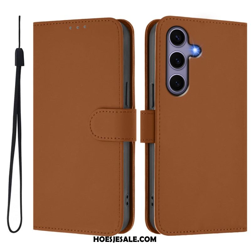 Folio-hoesje Samsung Galaxy S25 5g Kunstleren Koord