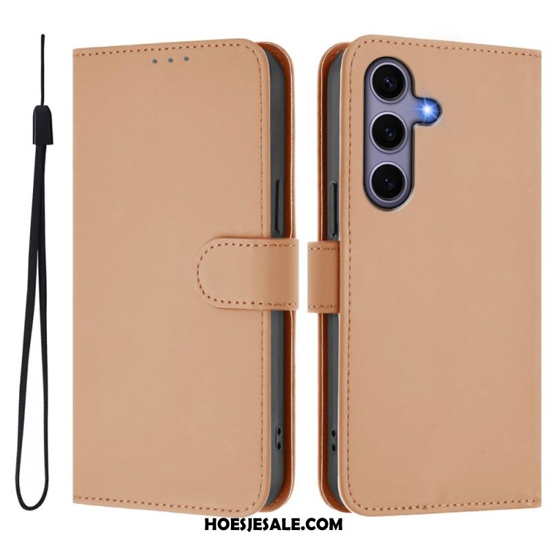 Folio-hoesje Samsung Galaxy S25 5g Kunstleren Koord