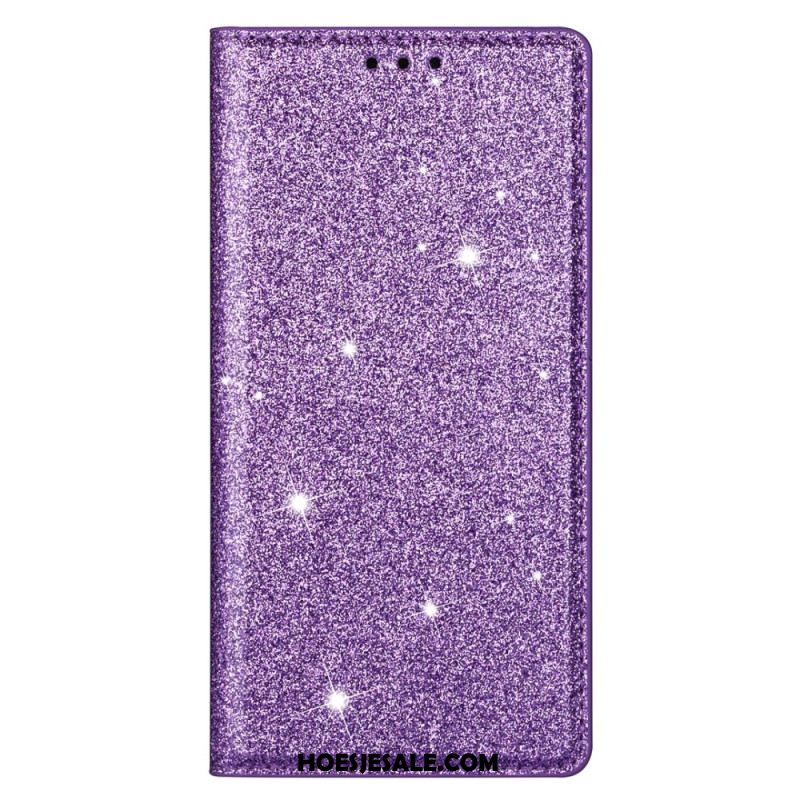 Folio-hoesje Samsung Galaxy S25 5g Pailletten Bescherming Hoesje