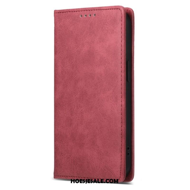 Folio-hoesje Samsung Galaxy S25 5g Rfid-blokkerend Lederlook