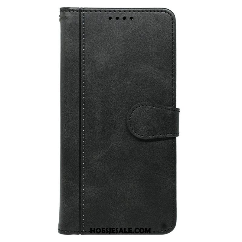 Folio-hoesje Samsung Galaxy S25 5g Suède-effect Ontwerp