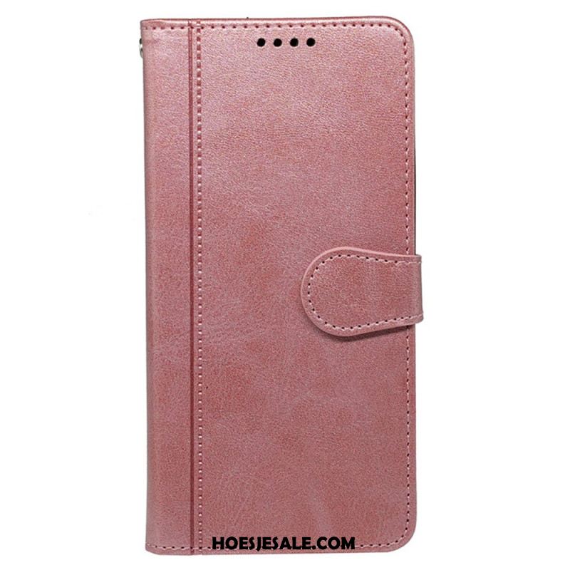 Folio-hoesje Samsung Galaxy S25 5g Suède-effect Ontwerp