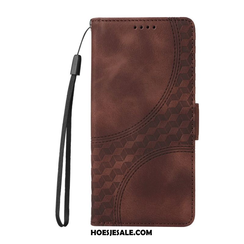 Folio-hoesje Samsung Galaxy S25 5g Telefoonhoesje Grafische Rand