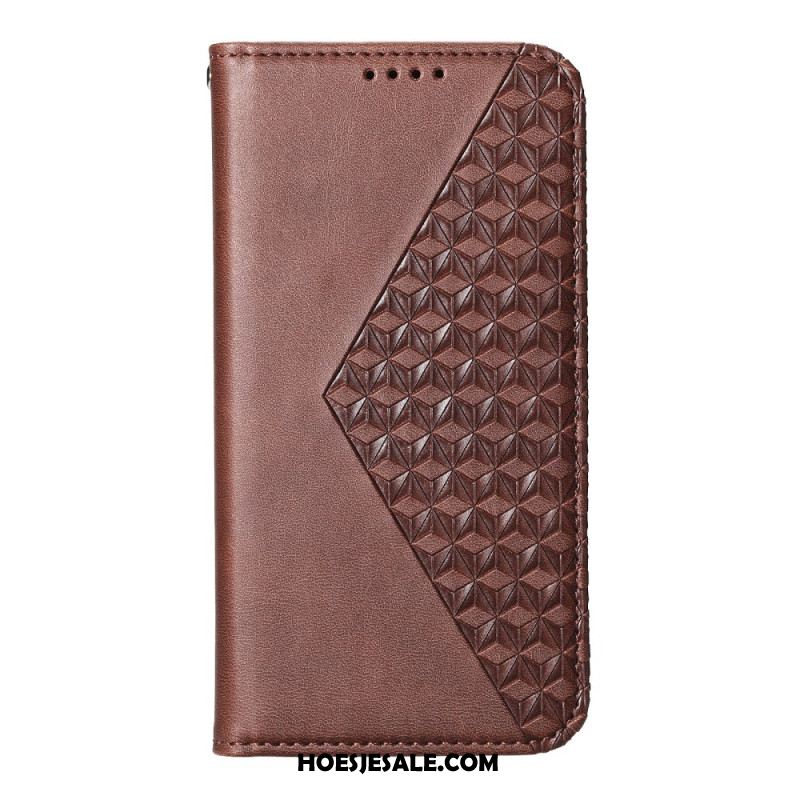 Folio-hoesje Samsung Galaxy S25 Fe Diamantpatroon Met Bandje