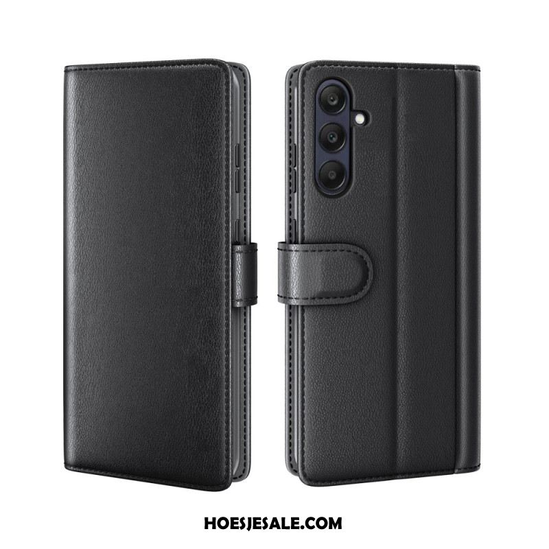 Folio-hoesje Samsung Galaxy S25 Fe Echt Leer