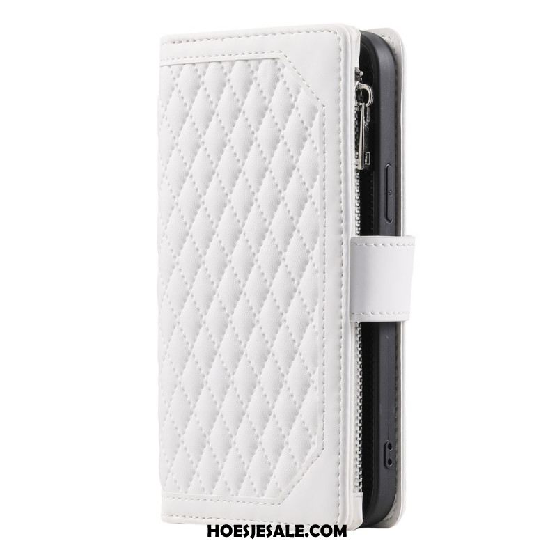 Folio-hoesje Samsung Galaxy S25 Plus 5g Gewatteerde Portemonnee