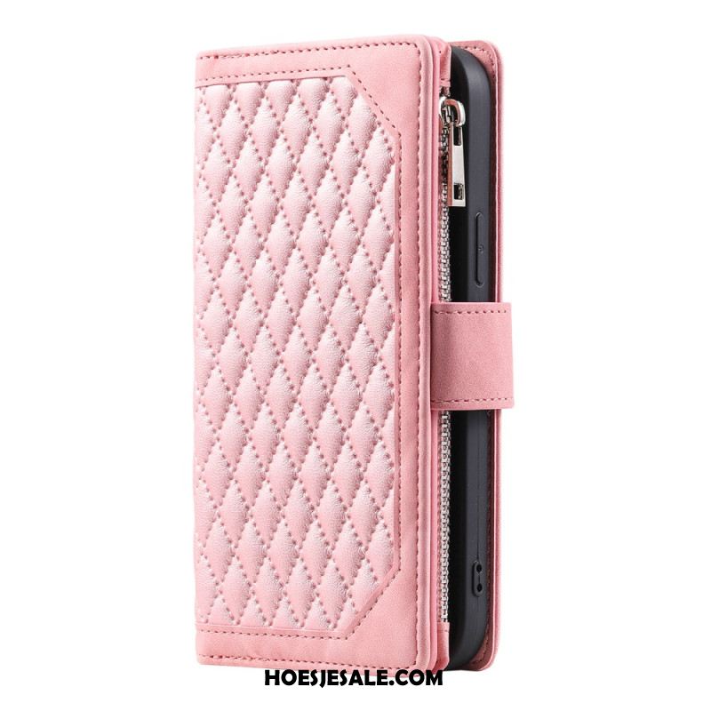 Folio-hoesje Samsung Galaxy S25 Plus 5g Gewatteerde Portemonnee