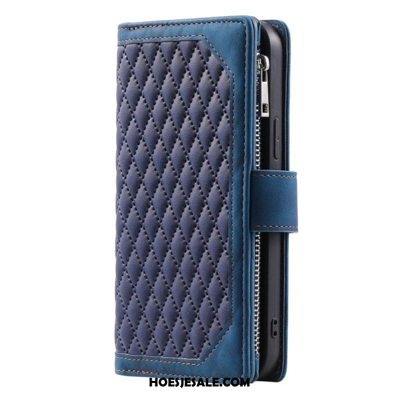 Folio-hoesje Samsung Galaxy S25 Plus 5g Gewatteerde Portemonnee