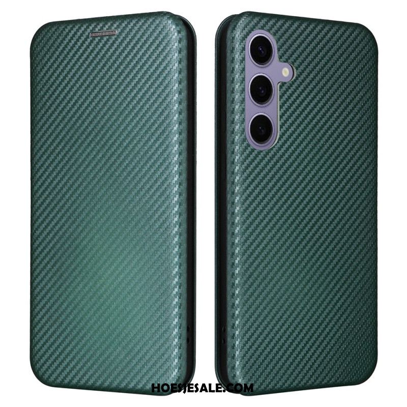 Folio-hoesje Samsung Galaxy S25 Plus 5g Koolstofvezel