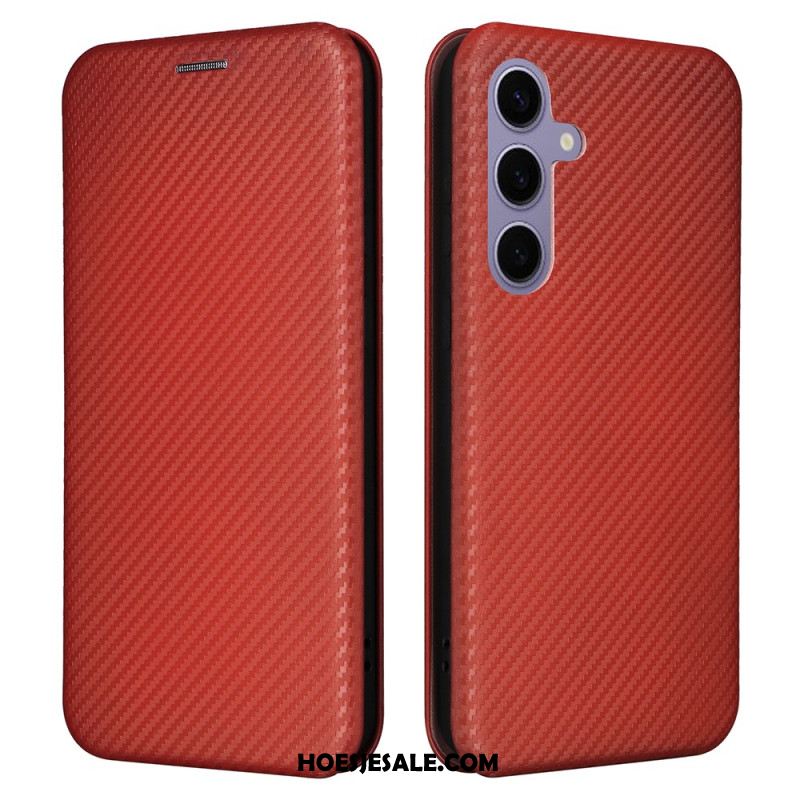 Folio-hoesje Samsung Galaxy S25 Plus 5g Koolstofvezel