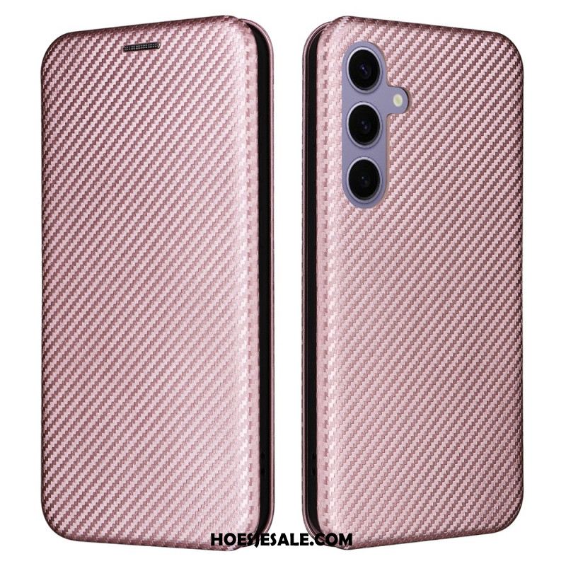 Folio-hoesje Samsung Galaxy S25 Plus 5g Koolstofvezel