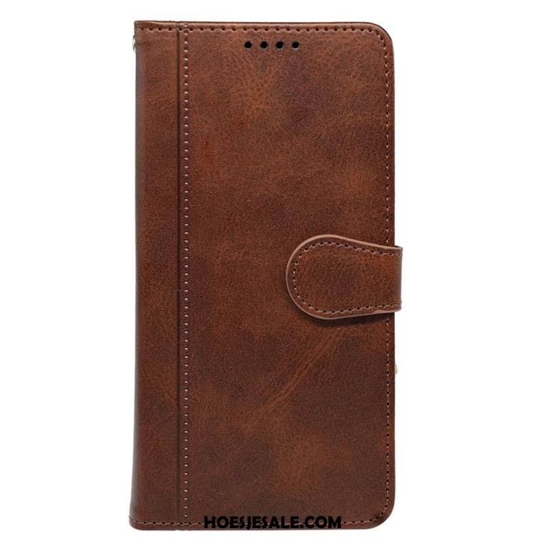 Folio-hoesje Samsung Galaxy S25 Plus 5g Telefoonhoesje Vintage Stijl