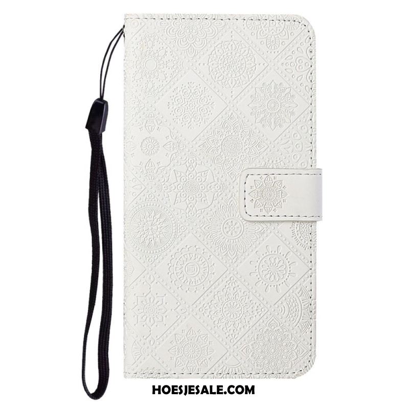 Folio-hoesje Samsung Galaxy S25 Ultra 5g Etnische Stijl Met Bandje