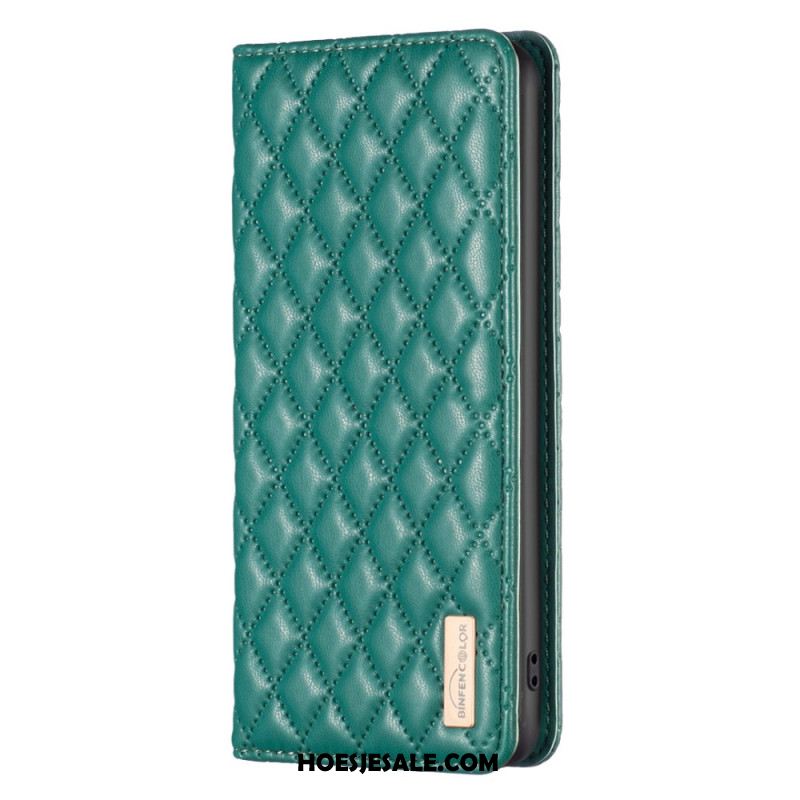 Folio-hoesje Samsung Galaxy S25 Ultra 5g Gewatteerd Binfen Kleur